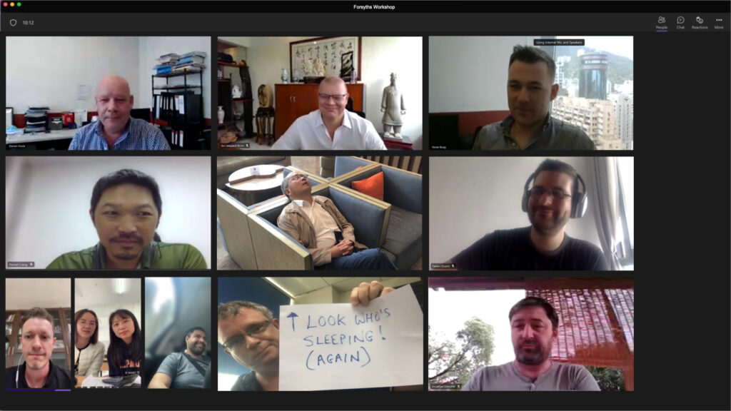 Forsyths Workshop - Video Conference Call Forsyths Workshop - Video Conference Call