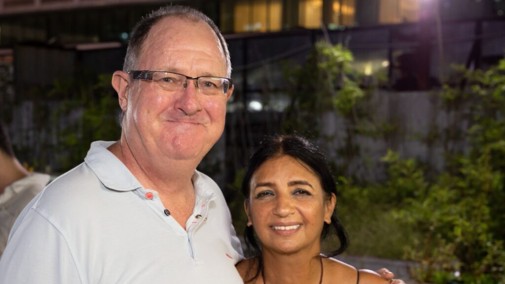 Whisky Networking - Danny and Pinki at one of the Shenzhen events.