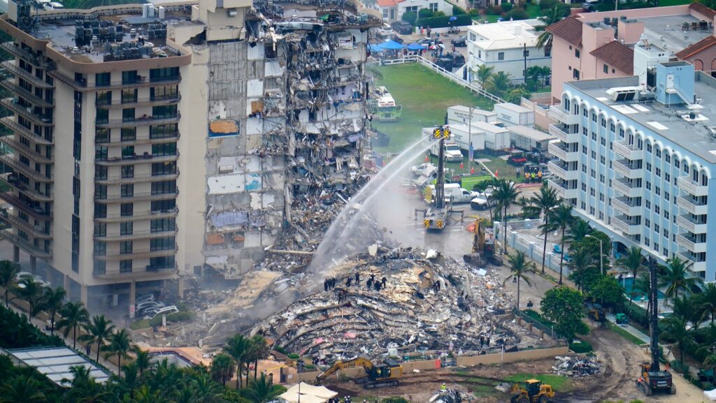 Not in a million years, buildings collapse in the west Not in a million years, buildings collapse in the west