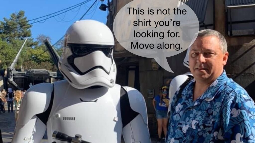 Star Wars Nerd With Storm Trooper